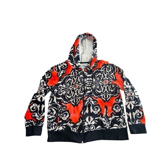 Women's Onque Casuals Hoodie M Red Blue size M - Picture 1 of 7